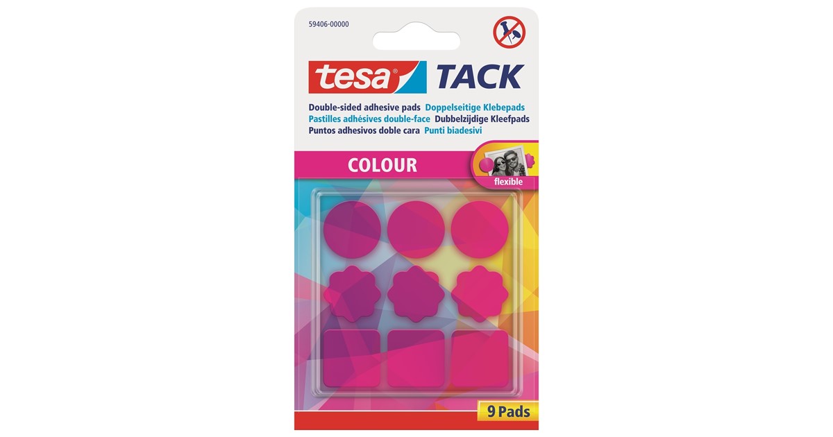 TESA 59401: tesa® TACK doppelseitige Klebepads, 200 Stück bei