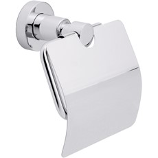 tesa LOXX WC-Papierhalter mit Deckel, verchromt