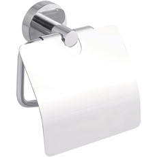 tesa SMOOZ WC-Papierrollenhalter mit Deckel, hochglanzverchromt