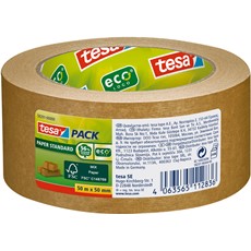 tesa Packband tesapack Paper Standard ecoLogo, braun, 50m x 50 mm