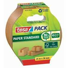 tesa Packband tesapack Paper Standard ecoLogo, braun, 25m x 38 mm