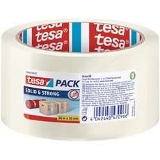 tesa Packband tesapack Solid & Strong, 66mx50mm, transparent